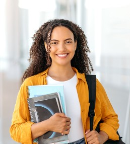 smiling latino young lady