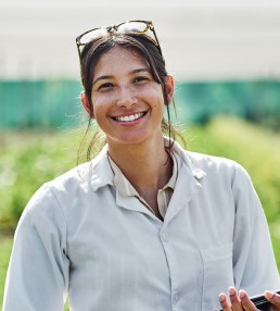 smiling lady horticultural environment