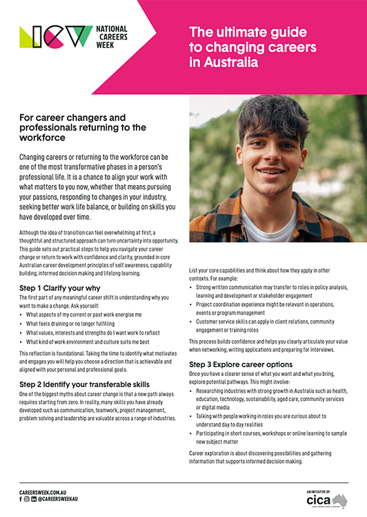 NCW 2026 The ultimate guide to change careers in Australia